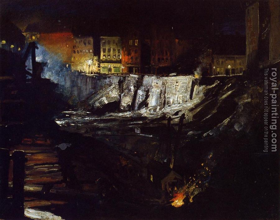 George Bellows : Excavation at Night